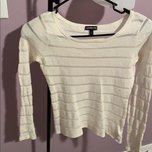 Cream Express sweater in Medium